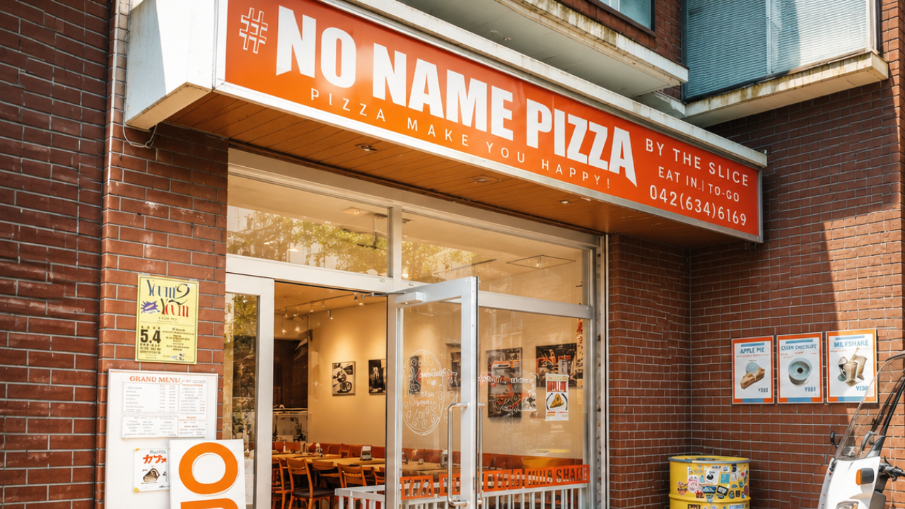 #NO NAME PIZZAの店舗外観